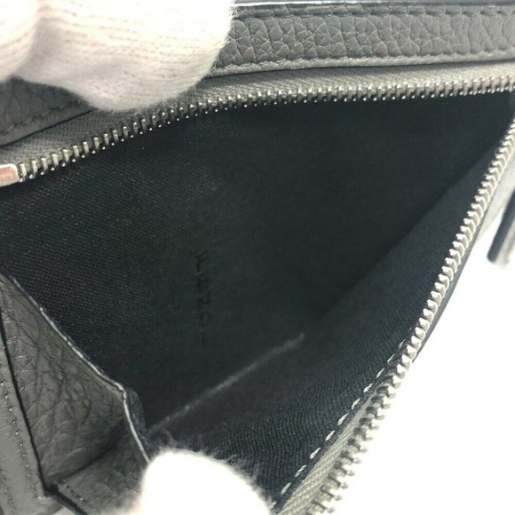 FENDI 7M0310 FF Baguette coin purse Card Case Leather gray/SilverHardware - Picture 4 of 11
